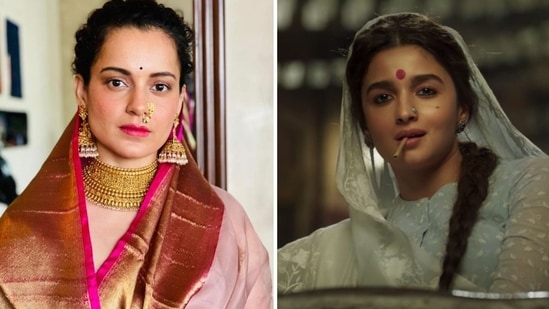 Kangana Ranaut seemed to take a jibe at Alia Bhatt and Gangubai Kathiawadi.