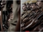 Viduthalai stars Soori and Vijay Sethupathi. Viduthalai stars Soori and Vijay Sethupathi.