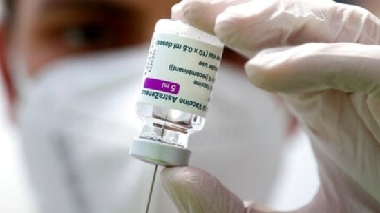 A member of the the medical staff prepares a syringe with the AstraZeneca Covid-19 vaccine. (AP) A member of the the medical staff prepares a syringe with the AstraZeneca Covid-19 vaccine. (AP)