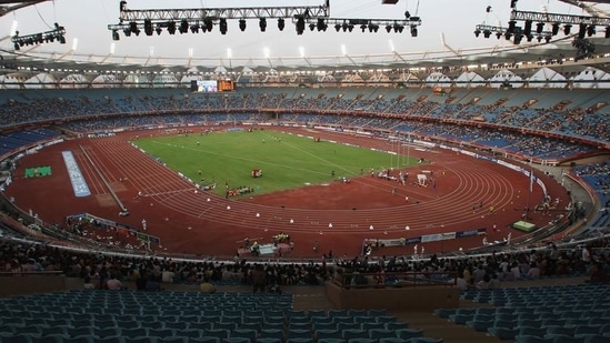 File image of Jawaharlal Nehru Stadium in New Delhi.(Getty Images) File image of Jawaharlal Nehru Stadium in New Delhi.(Getty Images)