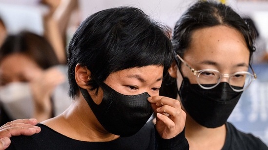Choy, a freelancer affiliated with RTHK, pleaded not guilty. She was convicted on two counts of making false statements and fined 6,000 Hong Kong dollars ($775). (AFP file photo) Choy, a freelancer affiliated with RTHK, pleaded not guilty. She was convicted on two counts of making false statements and fined 6,000 Hong Kong dollars ($775). (AFP file photo)