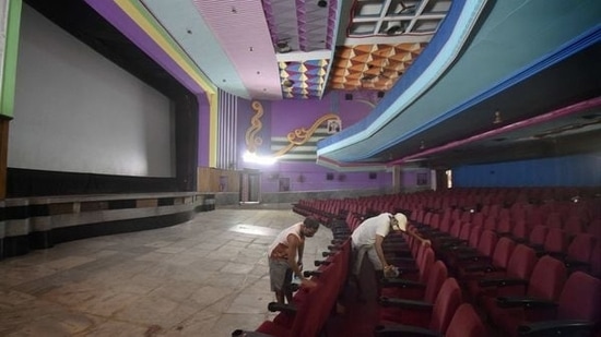 Menoka cinema hall in Kolkata is one among the many single-screen theatres in the city that will face a shutdown once again due to the sudden surge in coronavirus disease (Covid-19) cases. (File Photo)