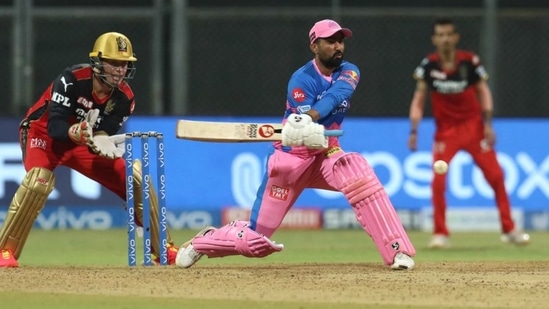 Rahul Tewatia played a quick cameo of 40 runs in IPL 2021 match no. 16 against Royal Challengers Bangalore(IPL)