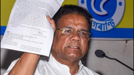 Assam Congress president Ripun Bora told the media that the party was taking preventive measures for fear of horse-trading ahead of counting of votes. (PTI PHOTO.) Assam Congress president Ripun Bora told the media that the party was taking preventive measures for fear of horse-trading ahead of counting of votes. (PTI PHOTO.)