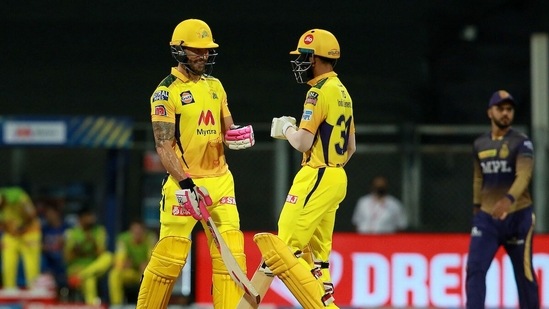 Ruturaj Gaikwad and Faf du Plessis added 115 runs for the opening wicket. (IPL/Twitter)