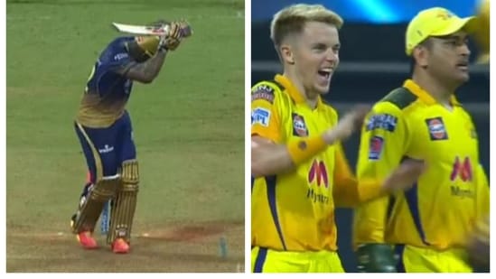 Andre Russell was clean bowled by Sam Curran. Was it MS Dhoni's plan?