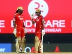 KL Rahul captain of Punjab Kings and Chris Gayle of Punjab Kings during match 17 of the Vivo Indian Premier League 2021 between the Punjab Kings and the Mumbai Indians held at the M. A. Chidambaram Stadium, Chennai on the April 23, 2021(PTI) KL Rahul captain of Punjab Kings and Chris Gayle of Punjab Kings during match 17 of the Vivo Indian Premier League 2021 between the Punjab Kings and the Mumbai Indians held at the M. A. Chidambaram Stadium, Chennai on the April 23, 2021(PTI)