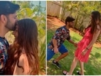 Rahul Vaidya with Disha Parmar in his new Instagram Reels video. Rahul Vaidya with Disha Parmar in his new Instagram Reels video.