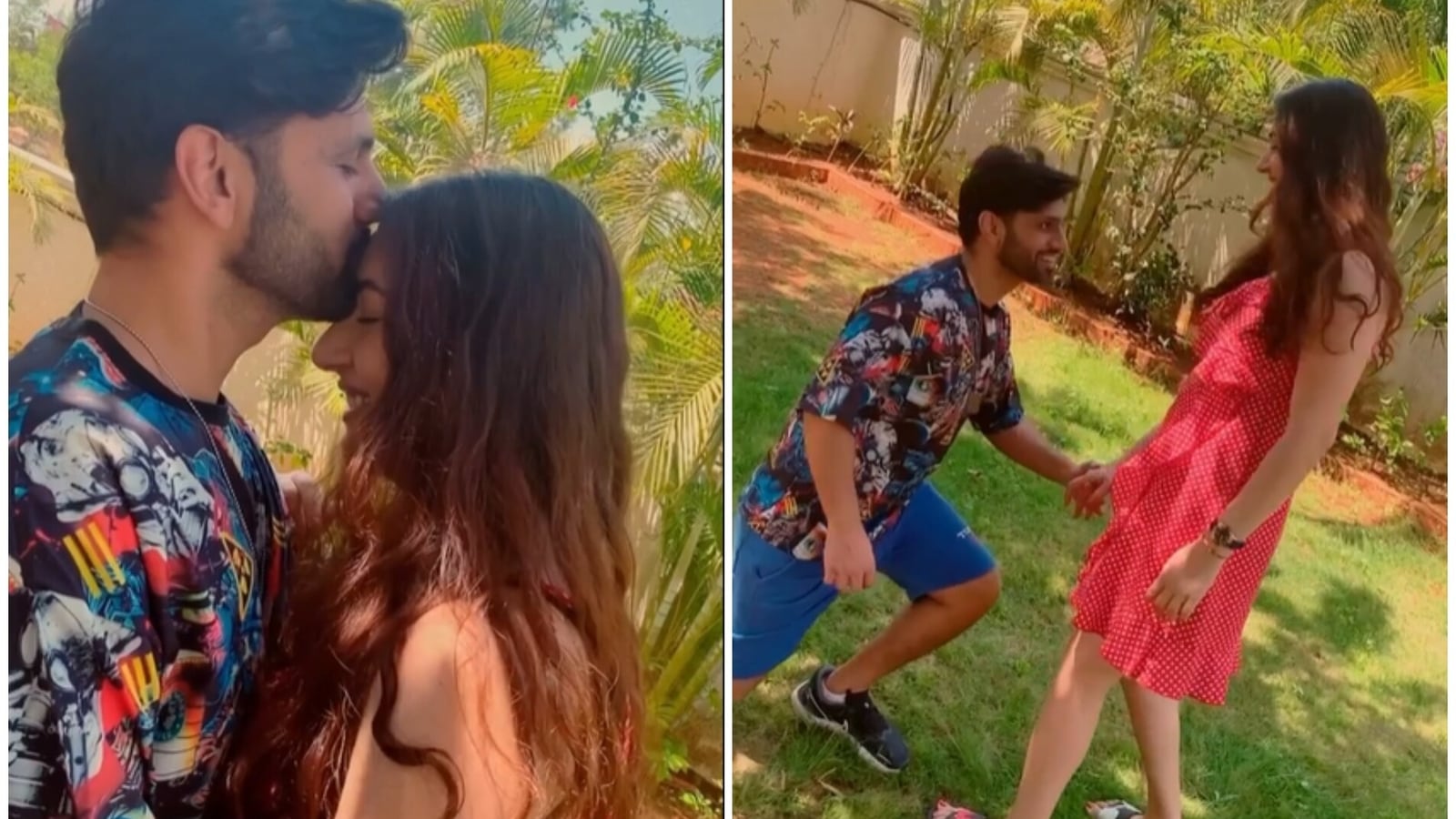 Rahul Vaidya Shares Romantic Moments With Disha Parmar Kisses Her In New Video As He Blends