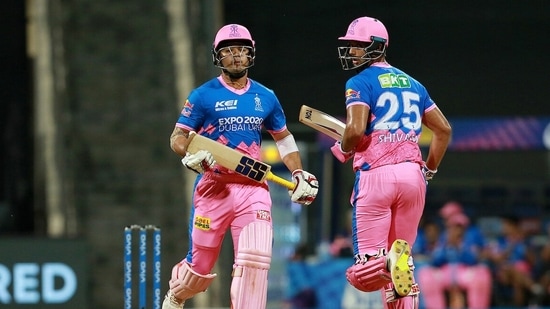 Shivam Dube and Riyan Parag during the match between the Royal Challengers Bangalore and the Rajasthan Royals at the Wankhede Stadium (ANI Photo/IPL Twitter) Shivam Dube and Riyan Parag during the match between the Royal Challengers Bangalore and the Rajasthan Royals at the Wankhede Stadium (ANI Photo/IPL Twitter)