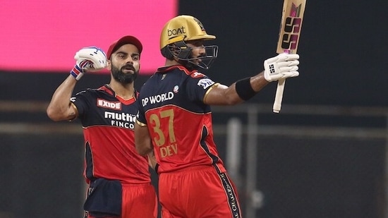 Devdutt Padikkal raises his bat after scoring a fifty (ANI Photo/IPL Twitter) Devdutt Padikkal raises his bat after scoring a fifty (ANI Photo/IPL Twitter)