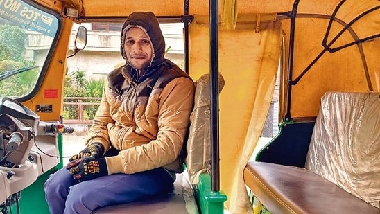 Rajinder had moved up in life, he would say (the photo is from that optimistic time). (Mayank Austen Soofi) Rajinder had moved up in life, he would say (the photo is from that optimistic time). (Mayank Austen Soofi)
