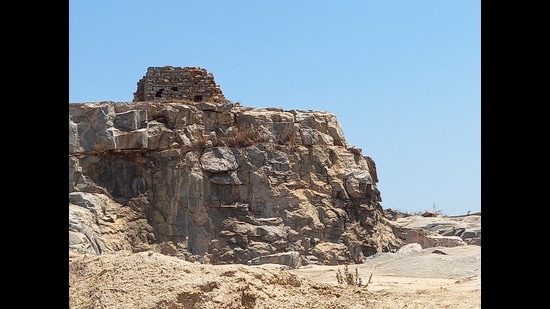 A triangulation station at Sampigehalli in Bengaluru. The GTS began in Madras in 1802, and proceeded to Bangalore in 1804. (Meera Iyer) A triangulation station at Sampigehalli in Bengaluru. The GTS began in Madras in 1802, and proceeded to Bangalore in 1804. (Meera Iyer)