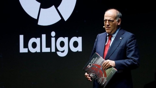 La Liga President Javier Tebas. File image (AP) La Liga President Javier Tebas. File image (AP)