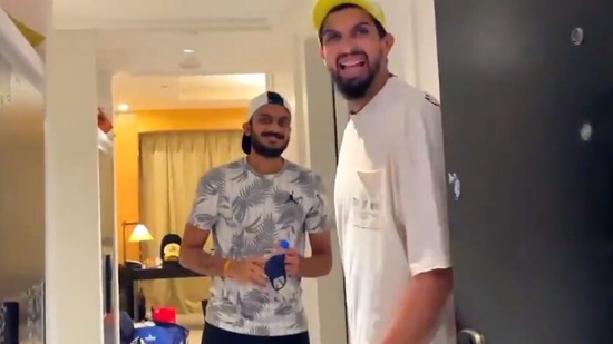 Axar Patel and Ishant Sharma. (DC Twitter) Axar Patel and Ishant Sharma. (DC Twitter)