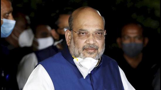 A review meeting was taken by home minister Amit Shah during which he directed an expert group to optimize and rationalize the allocation of oxygen to various states and UTs, keeping in view the number of active Covid-19 cases. (PTI PHOTO.) A review meeting was taken by home minister Amit Shah during which he directed an expert group to optimize and rationalize the allocation of oxygen to various states and UTs, keeping in view the number of active Covid-19 cases. (PTI PHOTO.)