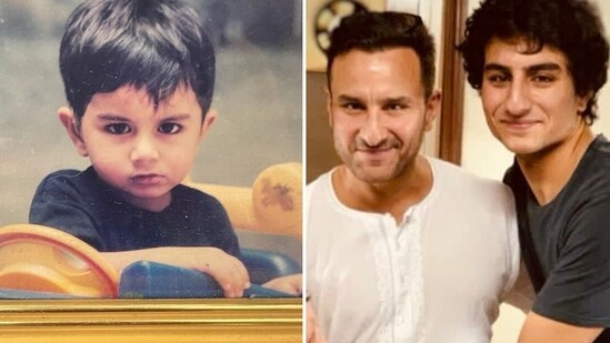 Saba Ali Khan shared a childhood photo of Ibrahim Ali Khan.