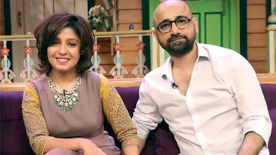 Sunidhi Chauhan with her husband Hitesh Sonik.