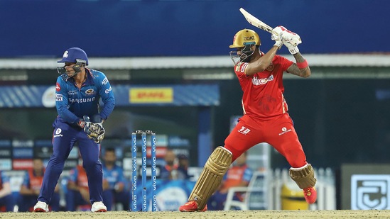 KL Rahul notched up his third half-century of IPL 2021 and although he took 50 balls to reach his fifty, the PBKS skipper got the job done.(IPL/Twitter)