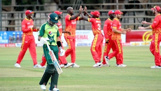 Zimbabwe players celebrate (Twitter) Zimbabwe players celebrate (Twitter)