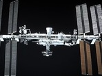 This screen grab taken from the NASA live feed shows the International Space Station taken from the SpaceX's Crew Dragon spacecraft before docking, on April 24.(AFP) This screen grab taken from the NASA live feed shows the International Space Station taken from the SpaceX's Crew Dragon spacecraft before docking, on April 24.(AFP)