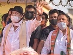 The TMC lodged a complaint with the district magistrate of Malda against the BJP for violation of ECI directives at Mithun Chakraborty's rally. (PTI PHOTO). The TMC lodged a complaint with the district magistrate of Malda against the BJP for violation of ECI directives at Mithun Chakraborty's rally. (PTI PHOTO).