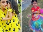 Soha Ali Khan with daughter Inaaya Naumi Kemmu. Soha Ali Khan with daughter Inaaya Naumi Kemmu.