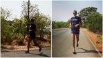Milind Soman goes for a run after testing coronavirus negative.(Instagram/ milindrunning) Milind Soman goes for a run after testing coronavirus negative.(Instagram/ milindrunning)