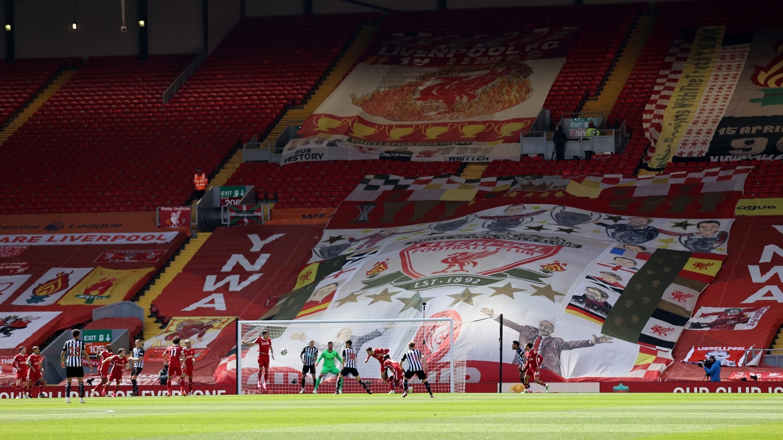 Liverpool Fans Protest At Anfield Against American Owners Hindustan Times