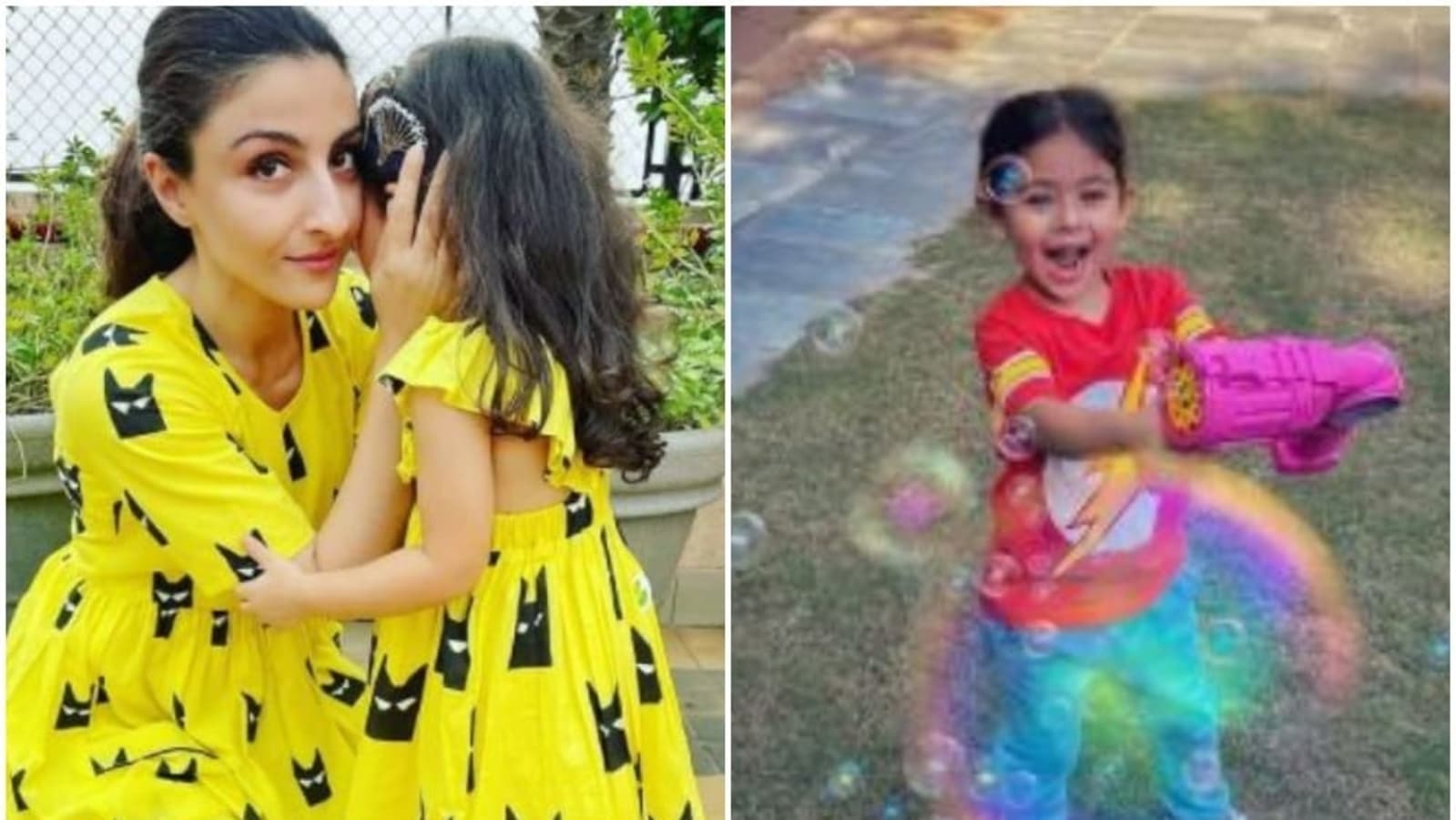 Soha Ali Khan shares a pic of daughter Inaaya busy playing with the stars, see here