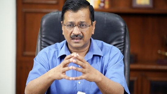 Delhi Chief Minister Arvind Kejriwal addresses media over imposing a weeklong lockdown in the state, in New Delhi on Monday. (ANI Photo)