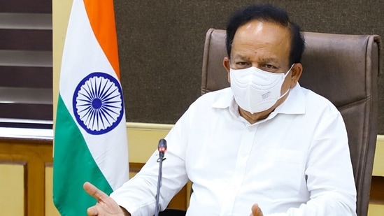 Union Minister for Health and Family Welfare during a high-level meeting to review Covid-19 management (ANI File Photo) Union Minister for Health and Family Welfare during a high-level meeting to review Covid-19 management (ANI File Photo)