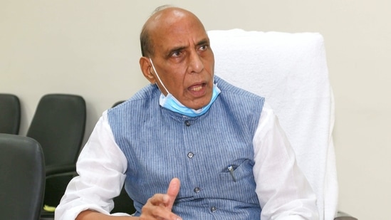 Defence minister Rajnath Singh. (PTI)