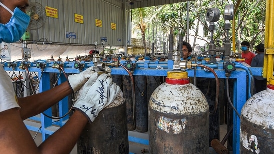The bench questioned the Delhi government over its citing of the shortage of cryogenic tankers to procure oxygen from Durgapur, Rourkela and Kalinganagar. (PTI Photo) The bench questioned the Delhi government over its citing of the shortage of cryogenic tankers to procure oxygen from Durgapur, Rourkela and Kalinganagar. (PTI Photo)