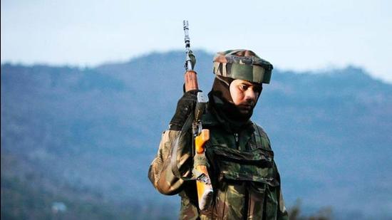 File photo: Indian Army soldier patrols near the Line of Control. (AP) File photo: Indian Army soldier patrols near the Line of Control. (AP)