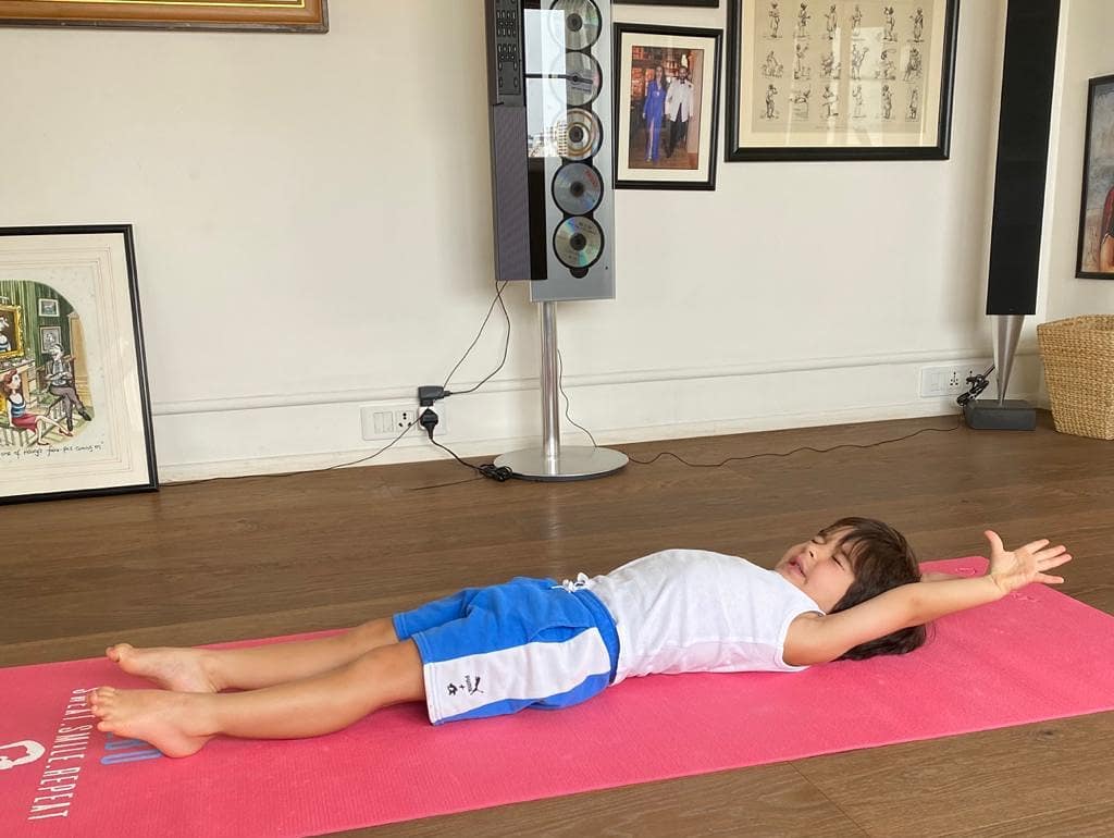 Kareena Kapoor Khan shared a picture of little Taimur performing yoga earlier this month. Kareena Kapoor Khan shared a picture of little Taimur performing yoga earlier this month.