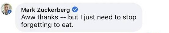 Mark Zuckerberg's reply to his dad Edward Zuckerberg. (Facebook/@Mark Zuckerberg)