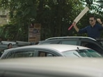 The image is taken from the behind-the-scenes video of Rahul Dravid’s ‘Indiranagar ka gunda’ ad.