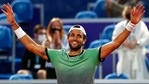 Matteo Berrettini of Italy celebrates after winning the final match of the Serbia Open tennis tournament against Aslan Karatsev of Russia in Belgrade(AP) Matteo Berrettini of Italy celebrates after winning the final match of the Serbia Open tennis tournament against Aslan Karatsev of Russia in Belgrade(AP)