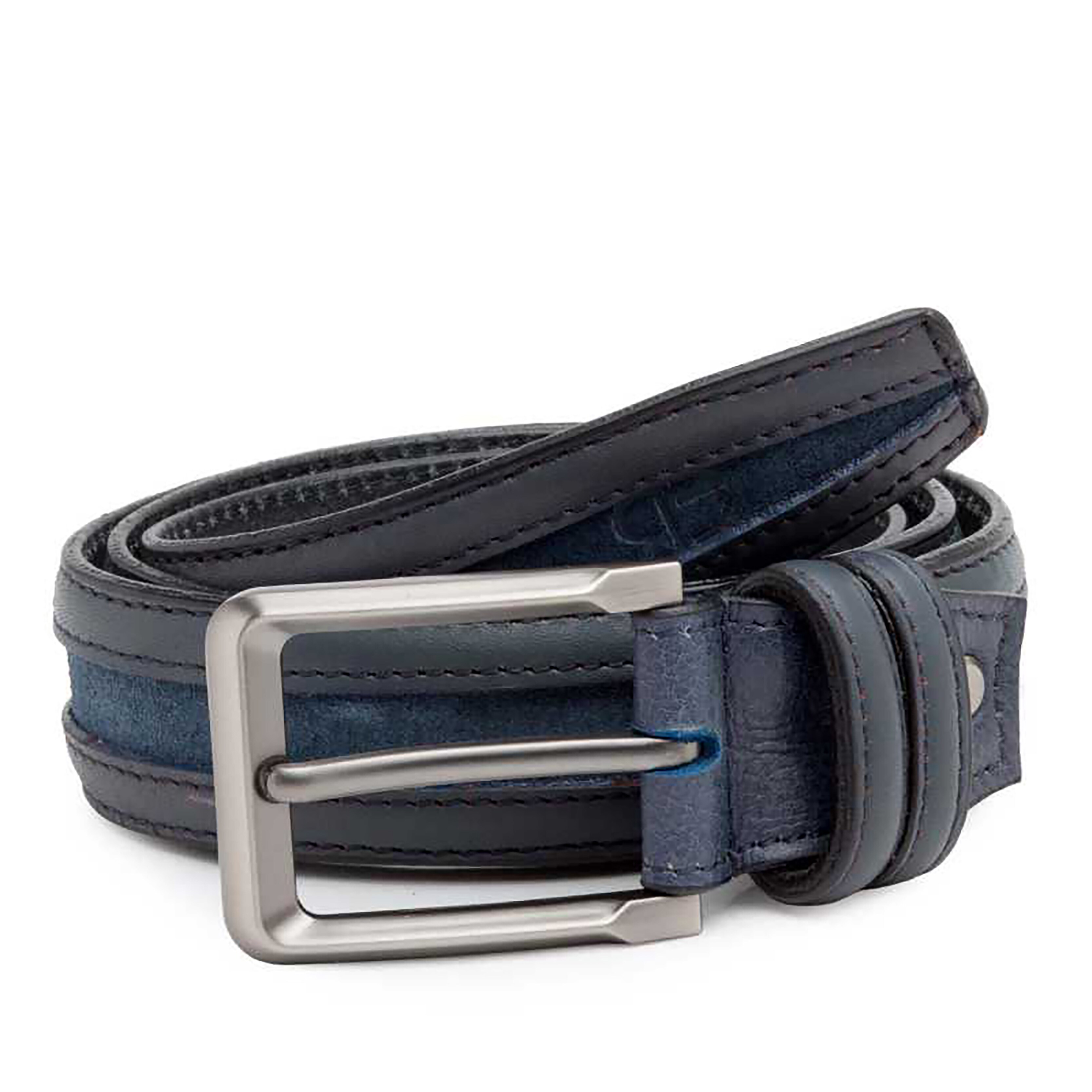 Blue leather belt by Escaro Royale