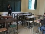 The Commissioner (Education-Schools) T Ranjit Singh of the government of Manipur issued an official order in this regard on Monday.(Himanshu Vyas/ HT file) The Commissioner (Education-Schools) T Ranjit Singh of the government of Manipur issued an official order in this regard on Monday.(Himanshu Vyas/ HT file)