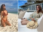 Disha Patani and Madhuri Dixit were among the celebrities who had gone for a vacation in the Maldives. Disha Patani and Madhuri Dixit were among the celebrities who had gone for a vacation in the Maldives.