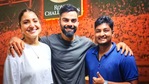 Anushka Sharma and Virat Kohli with Gabriel Ben.