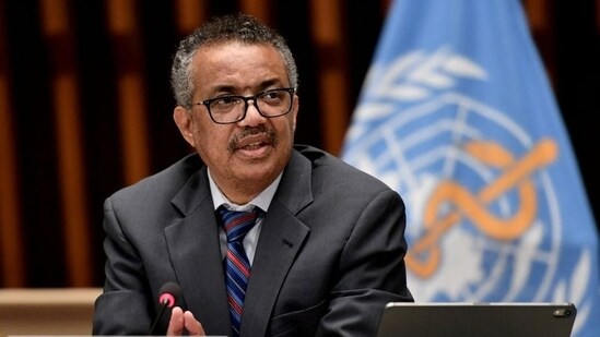 Tedros Adhanom Ghebreyesus commented as India battles a catastrophic coronavirus wave that has overwhelmed hospitals and crematoriums working at full capacity.(Reuters)