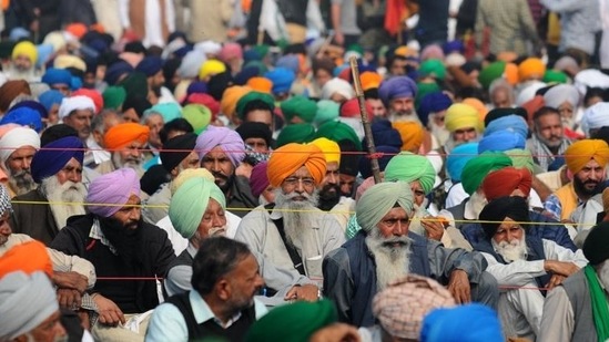 A group at Tikri border announced essential services will be provided and asked people to contact the SKM if any needy person in Delhi is not able to get food, the statement said.(HT file photo) A group at Tikri border announced essential services will be provided and asked people to contact the SKM if any needy person in Delhi is not able to get food, the statement said.(HT file photo)