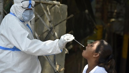 The number of new Covid-19 cases witnessed a steep decline of 17,491 infections in comparison with Sunday when 66,191 people were found positive.(File Photo) The number of new Covid-19 cases witnessed a steep decline of 17,491 infections in comparison with Sunday when 66,191 people were found positive.(File Photo)