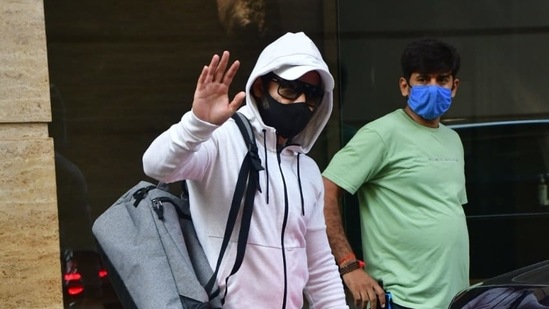 Emraan Hashmi was seen outside his gym in Mumbai.