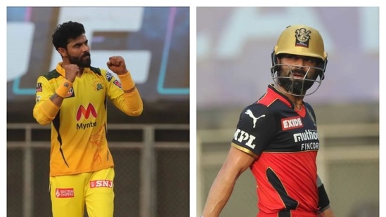 Ravindra Jadeja and Virat Kohli.(IPL) Ravindra Jadeja and Virat Kohli.(IPL)