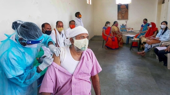 People will be administered the doses, kept in the drive-in cinema area for monitoring for 30 minutes and then allowed to proceed (PTI Photo) (PTI) People will be administered the doses, kept in the drive-in cinema area for monitoring for 30 minutes and then allowed to proceed (PTI Photo) (PTI)