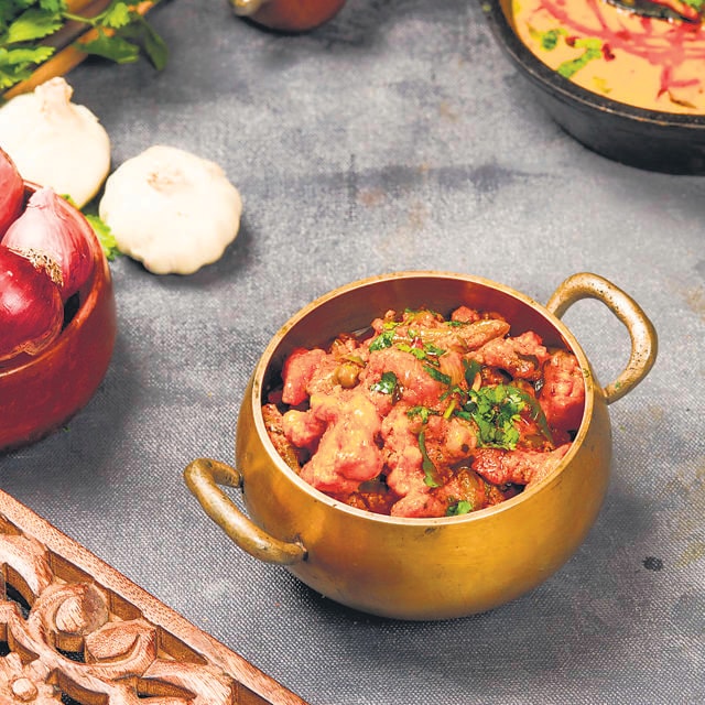 Subz Kohlapuri is best prepared with the use of water drained from boiled vegetables. Subz Kohlapuri is best prepared with the use of water drained from boiled vegetables.